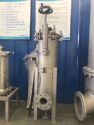 Verticale strainer van roestvrij staal met 80 mm binnendiameter